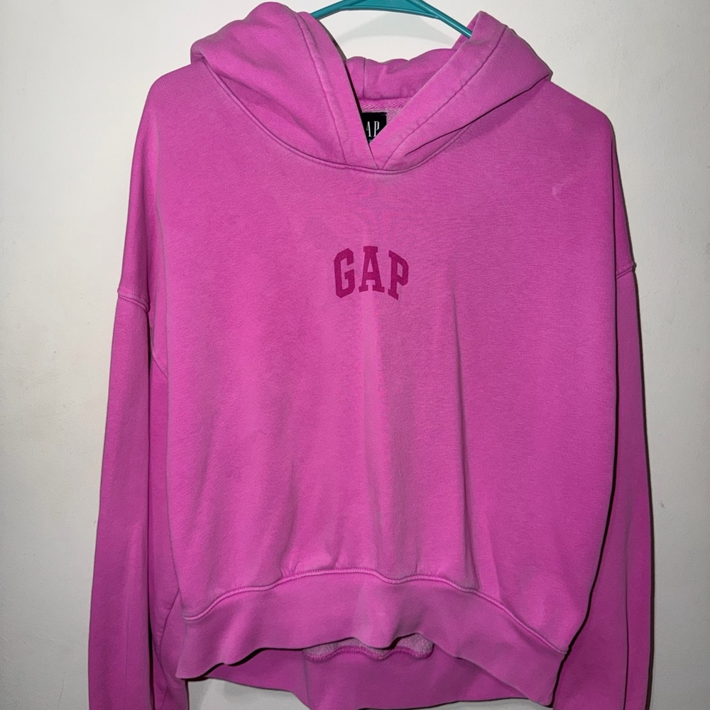 GAP Vibrant Pink Fleece Hoodie